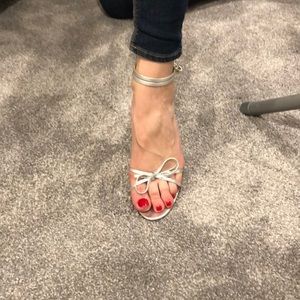 Manolo Blahnik Silver Stilettos